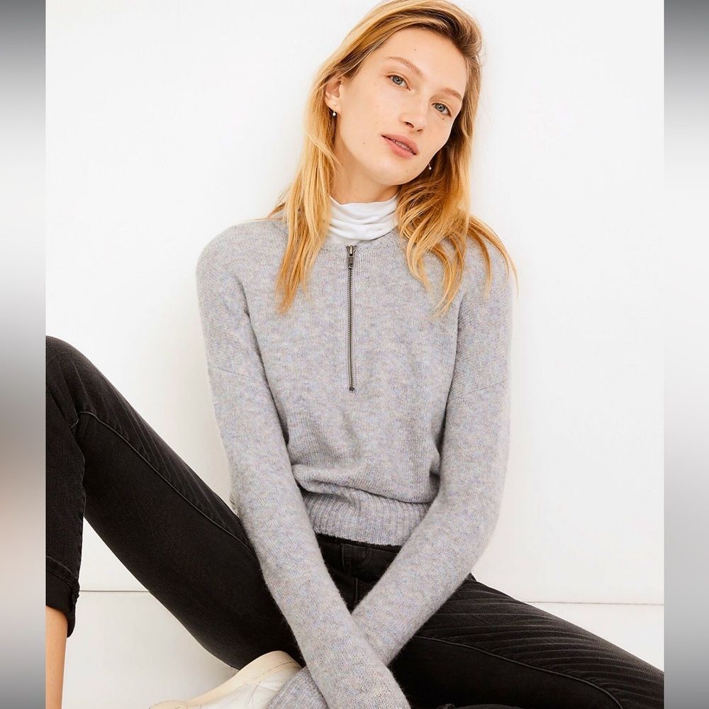 Madewell York Half-Zip Pullover Sweater